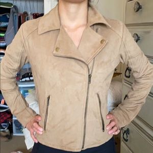Suede motorcycle jacket!